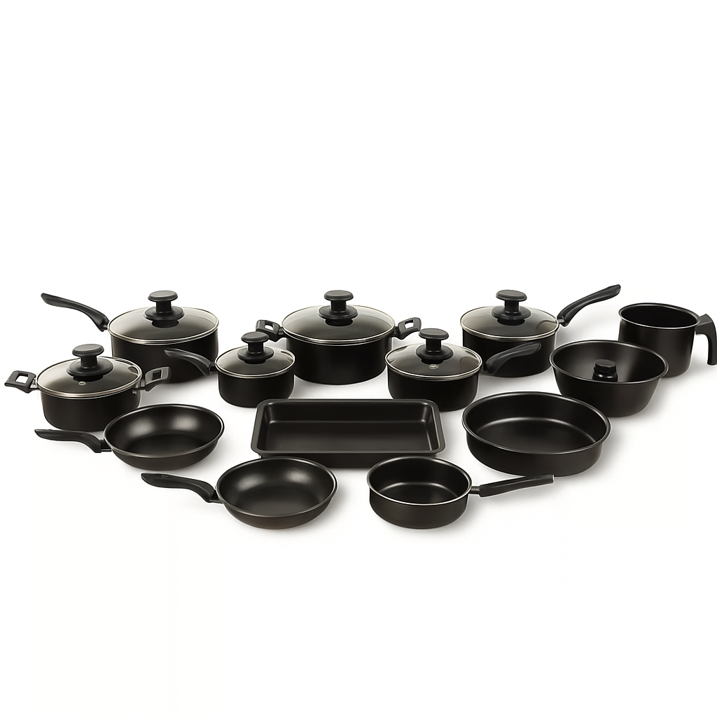 Kit de Panelas Revertido com Cerâmicas - 13 Peças.