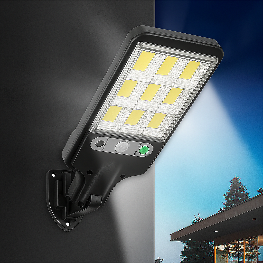 Kit 6 Lâmpadas Solares em LED com Sensor de Movimento - Esquenta Black Friday