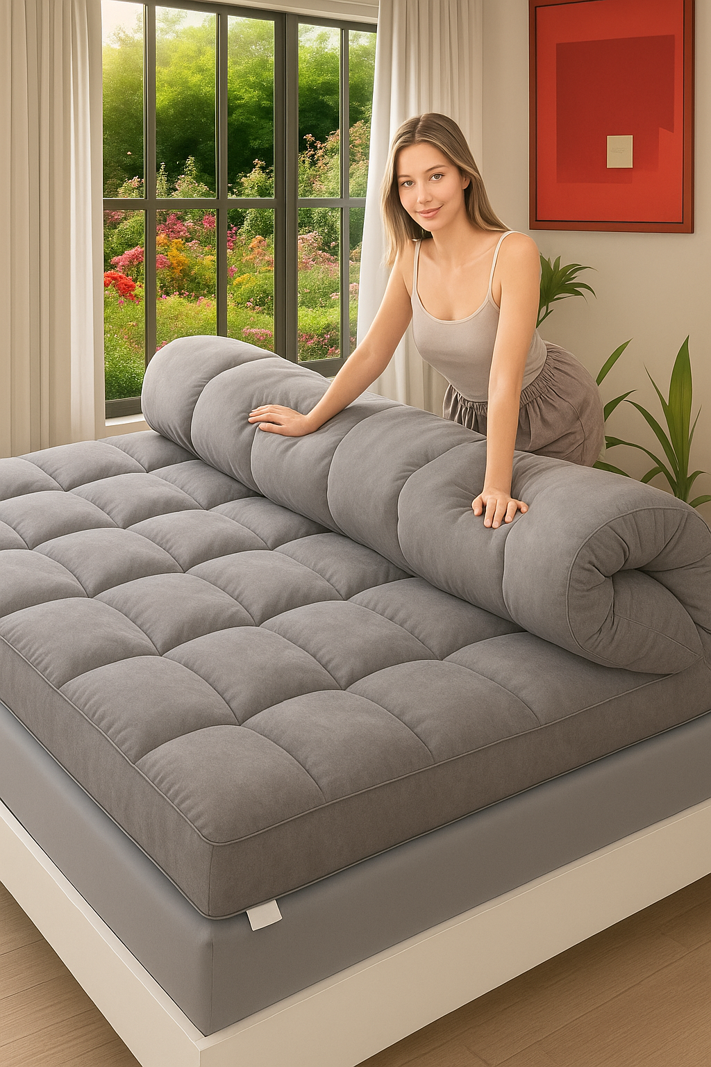 Capa Acolchoada para Colchão 🔥Black Friday🔥