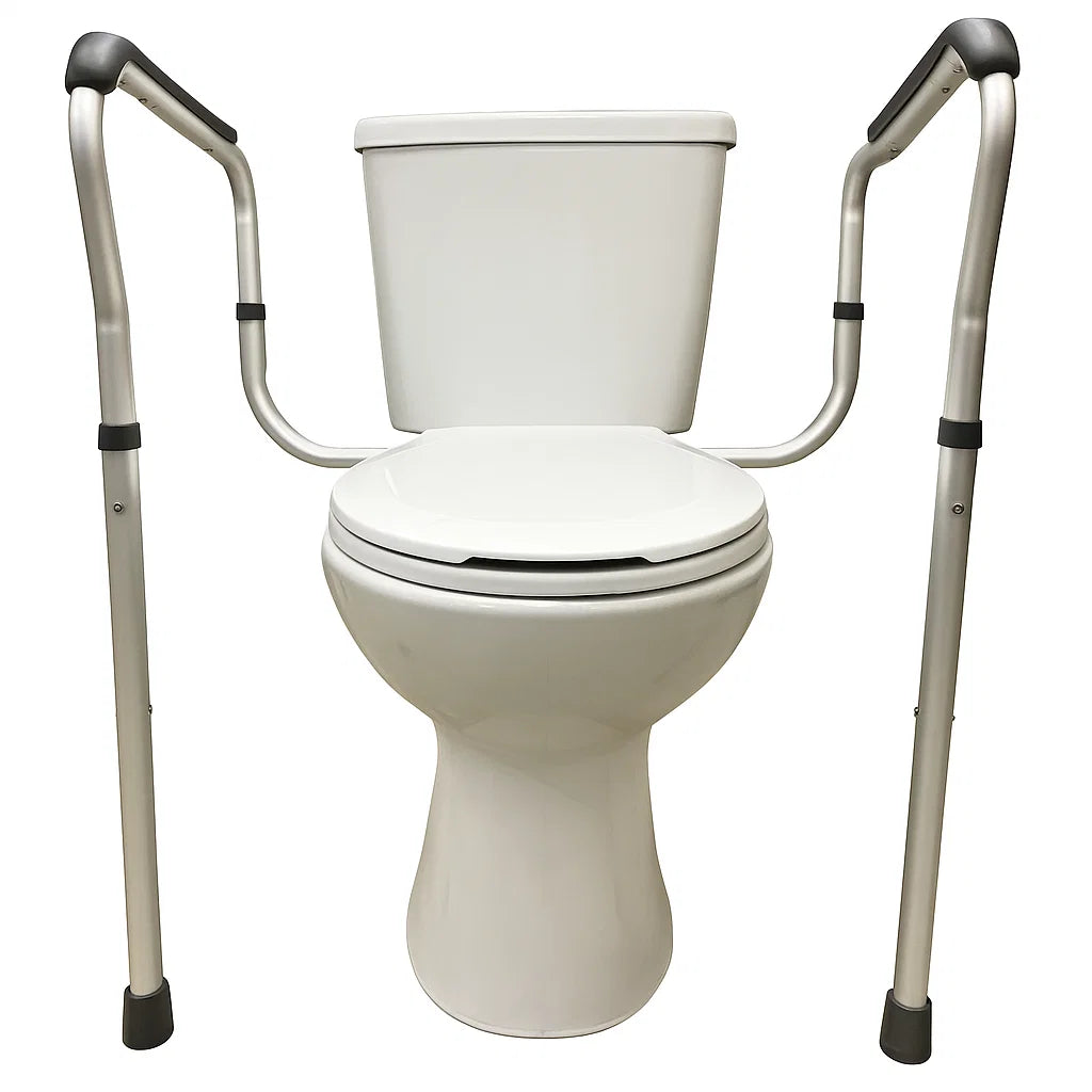 Barra de Apoio Seguro em Alumínio para Vaso Sanitário.