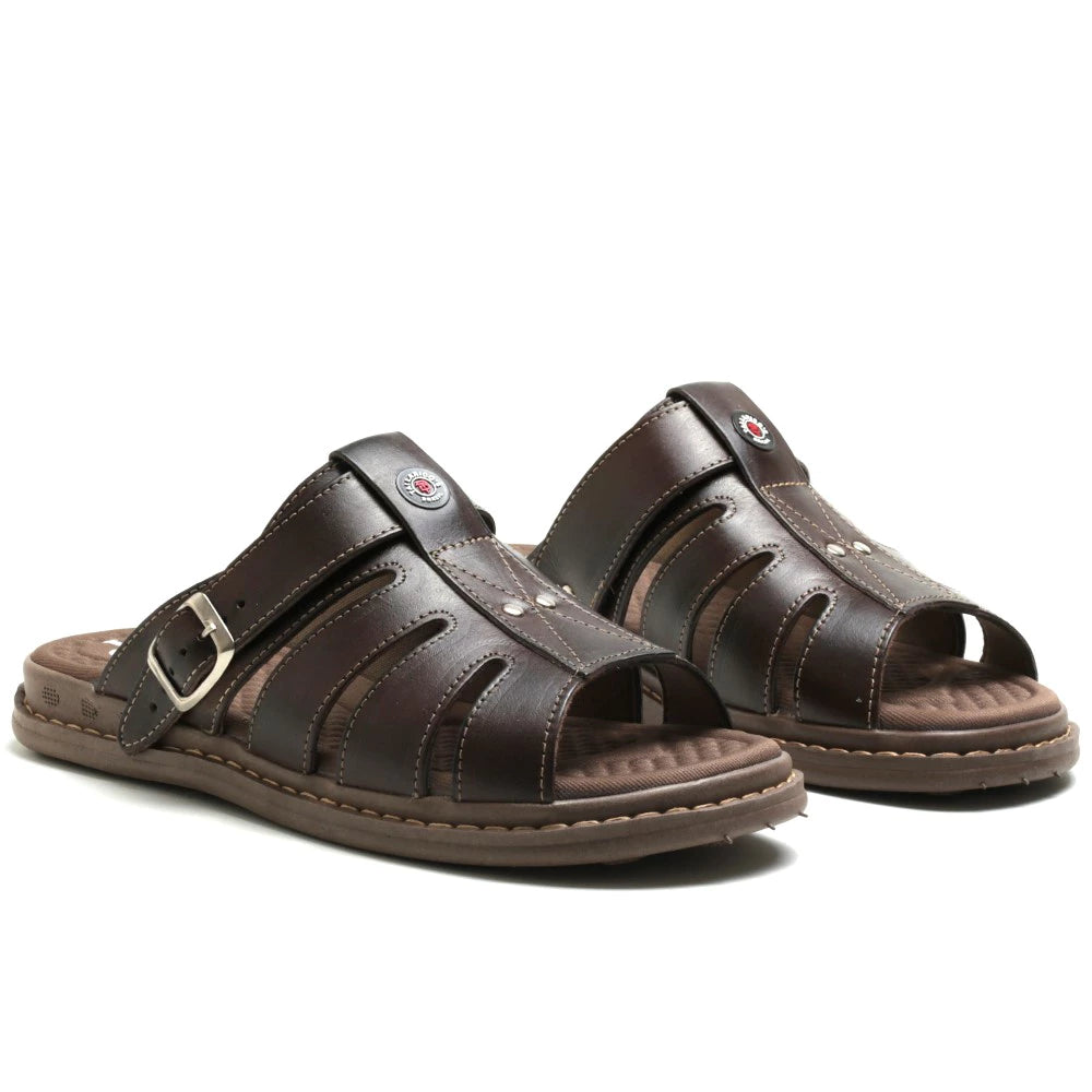 Sandália Masculina de Couro Legítimo