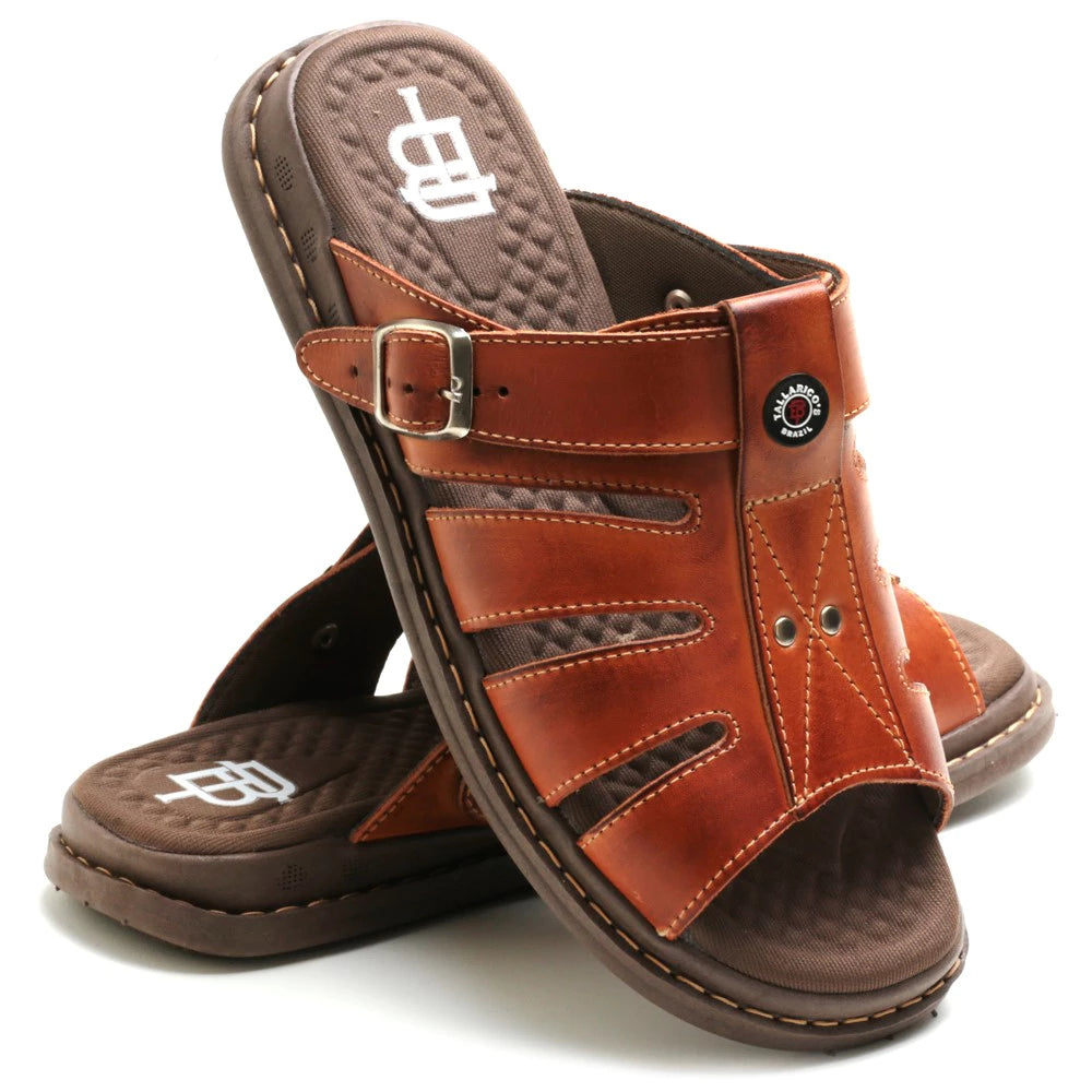 Sandália Masculina de Couro Legítimo