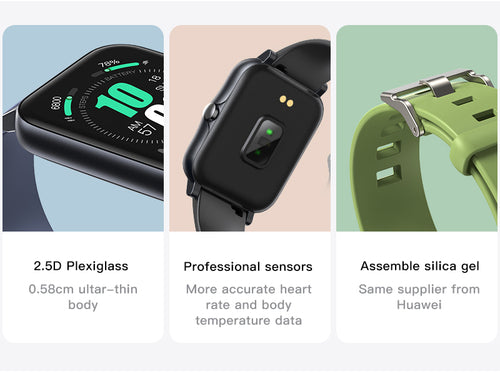 Relógio Inteligente à Prova d’Água IP68 – Tela Full Screen